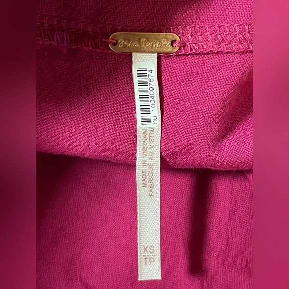 Free People Myrtle Magenta Kendra Dress - Size XS NWT - Picture 8 of 11
